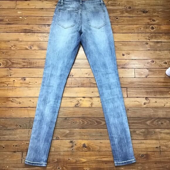 It’s denim Long tall Sally NWT 6 blue vintage wash eco responsible skinny low - Picture 3 of 15
